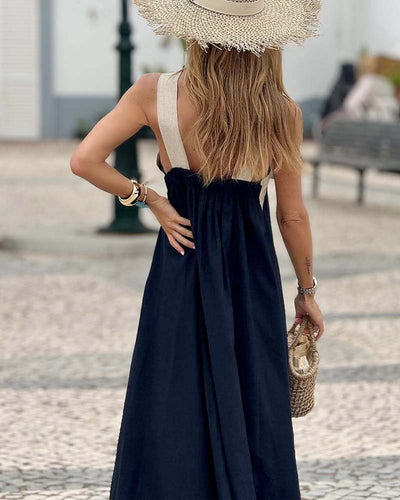 Sienna | Elegantes Kleid mit unbedecktem Rücken und modischem Crossover-Ausschnitt