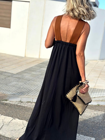 Sienna | Elegantes Kleid mit unbedecktem Rücken und modischem Crossover-Ausschnitt