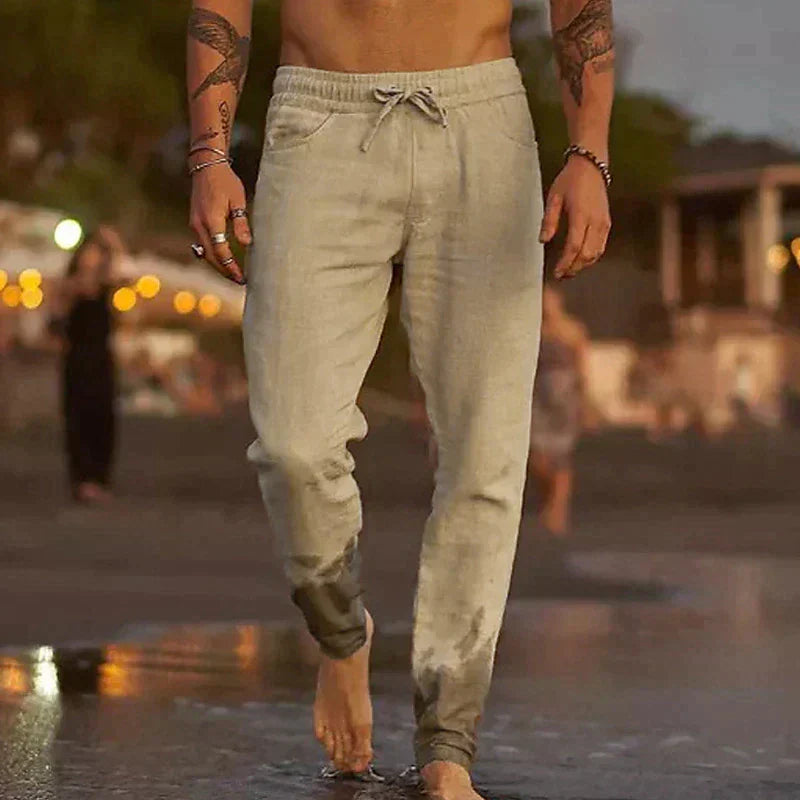 Les Hommes™ | Strandhose aus Leinen