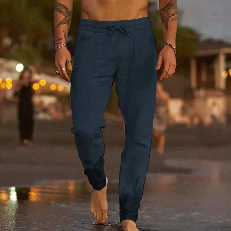 Les Hommes™ | Strandhose aus Leinen