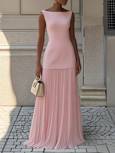 Serena - Plissiertes Maxikleid