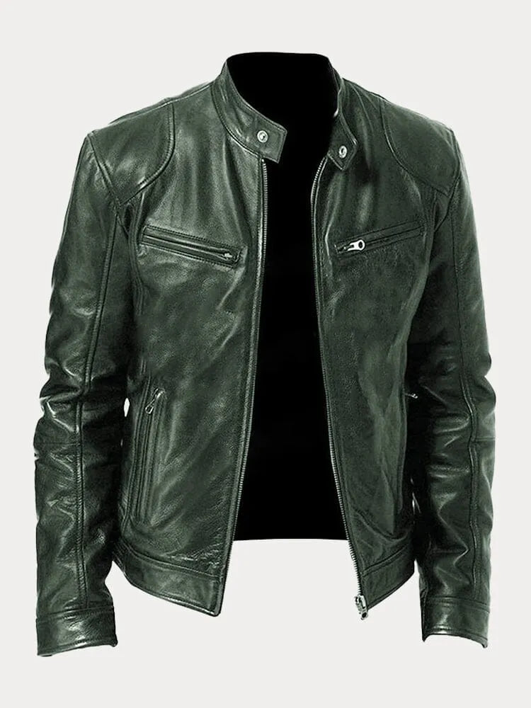 Les Hommes™ | Lässige Lederjacke