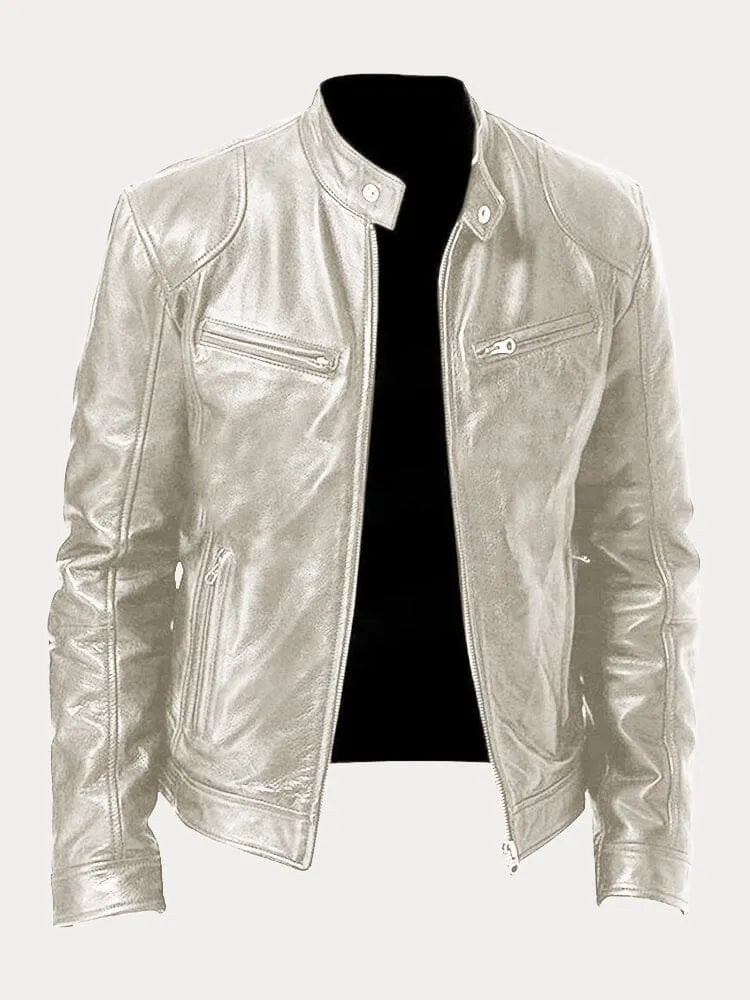 Les Hommes™ | Lässige Lederjacke
